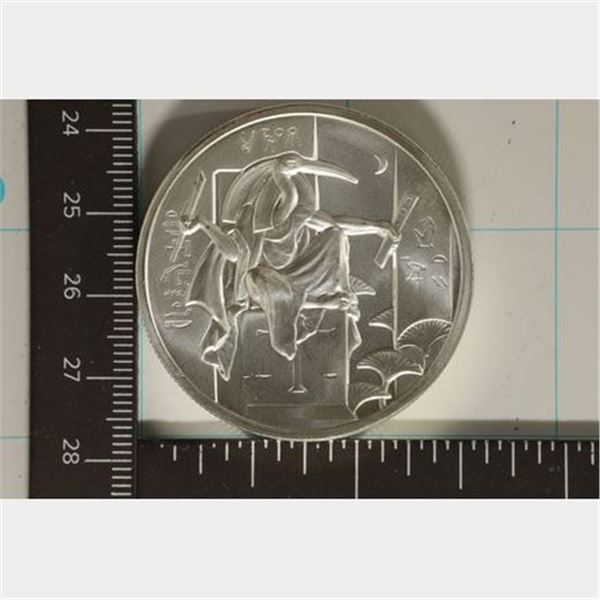 2 TROY OZ. .999 FINE SILVER UNC EGYPTIAN GOD THOTH