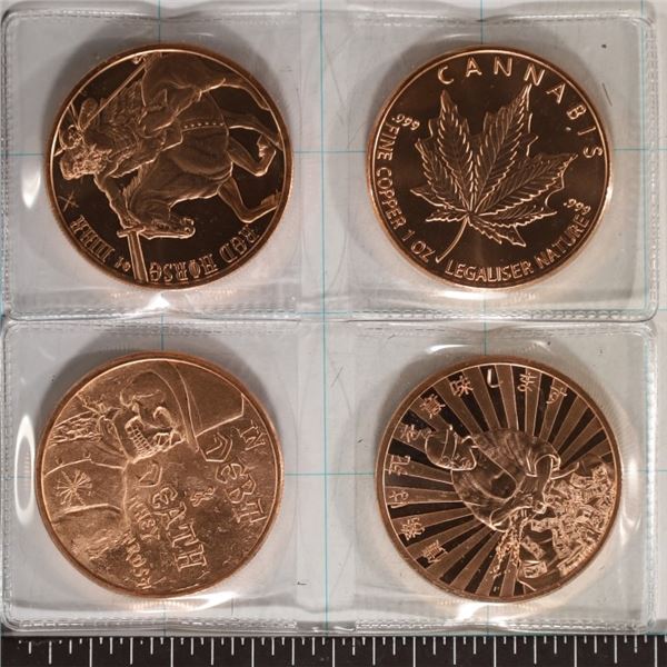4-1 OUNCE ADVP COPPER ROUNDS: IN DEBT & DEATH