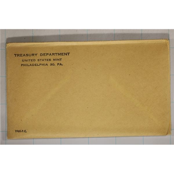 SEALED 1960 US SILVER PROOF SET (WITH ENVELOPE)