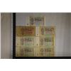 7-SOVIET UNION 1 RUBLE BILLS: 2-1961 & 4-1991'S