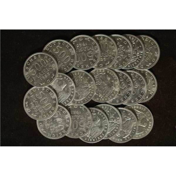 20-1923 GERMAN UNC 500 MARK COINS
