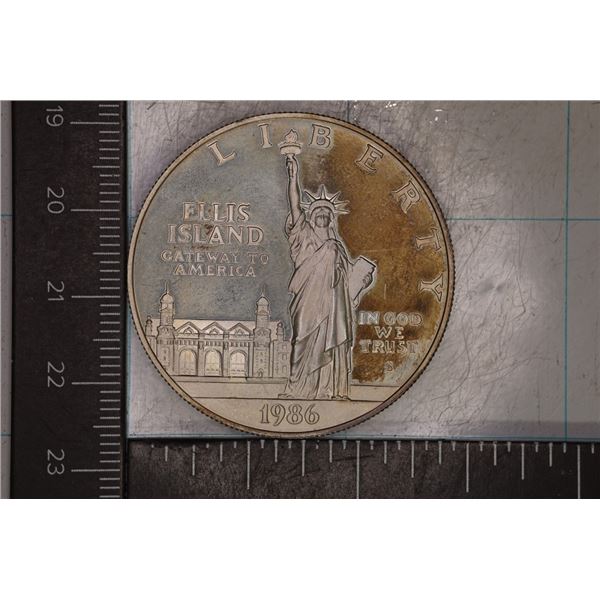 1986-S US PF SILVER STATUE OF LIBERTY DOLLAR