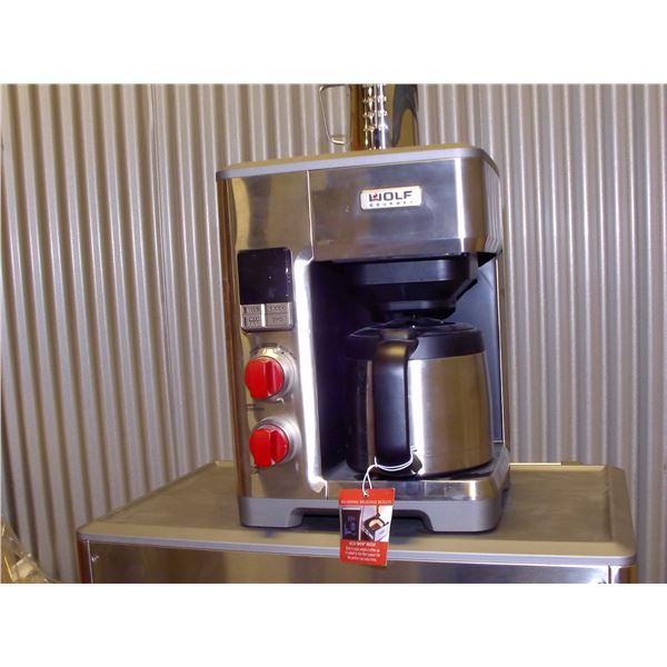 Wolf Gourmet WGCM100S-C Programmable Drip Coffee Maker - 10-Cup - Stainless Steel