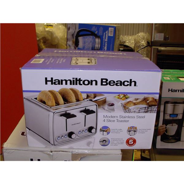 Hamilton Beach 24791C Modern Chrome 4 Slice Toaster