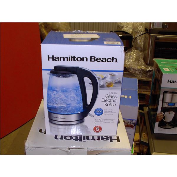 HAM BEACH 40865C 1.7L GLASS KETTLE