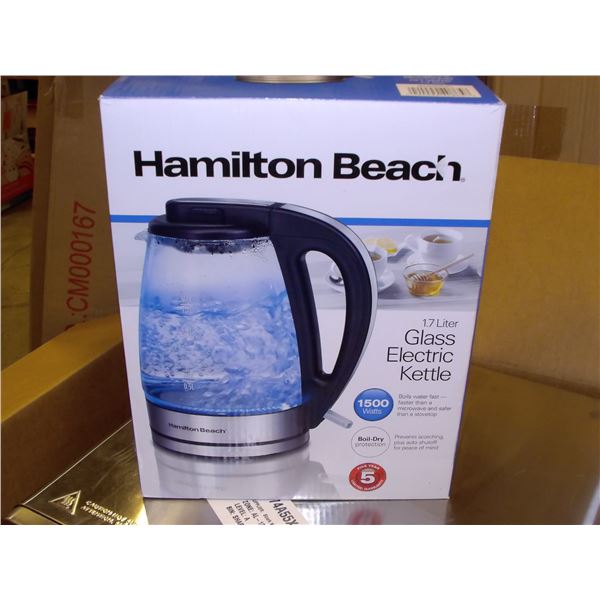 HAM BEACH 40865C 1.7L GLASS KETTLE