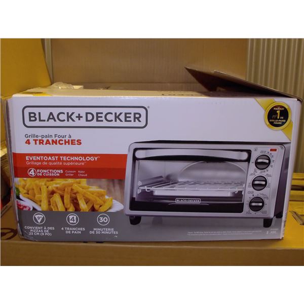 Black & Decker 4-Slice Toaster Oven - Silver/Black