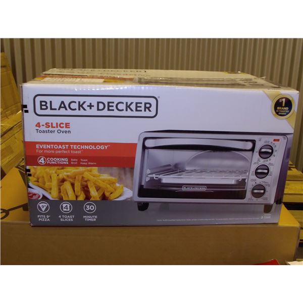 Black & Decker 4-Slice Toaster Oven - Silver/Black