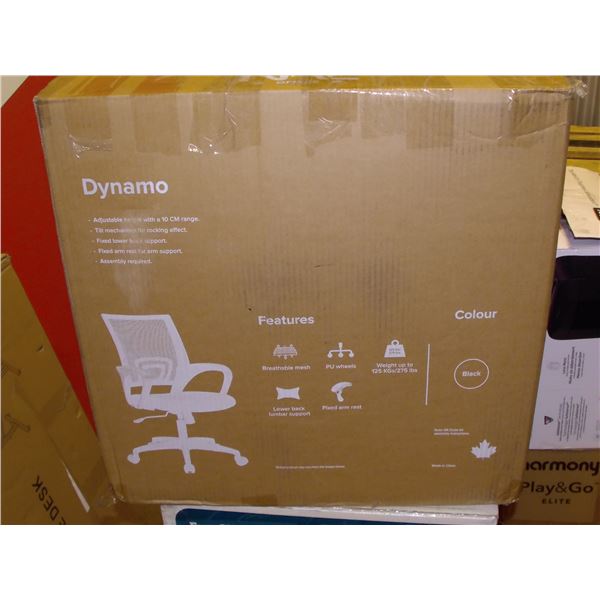 Naz Dynamo Mid-Back Mesh Office Chair - Black