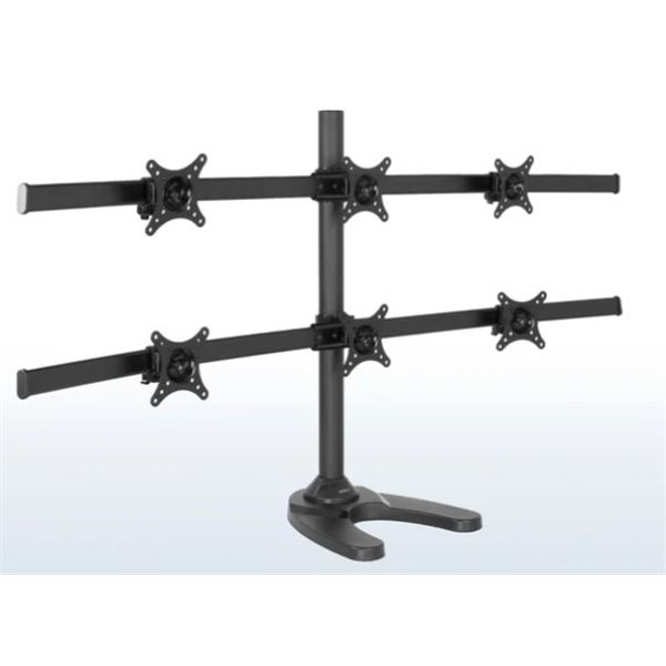 Hex 17” to 27” Monitor Desk Stand-V006F