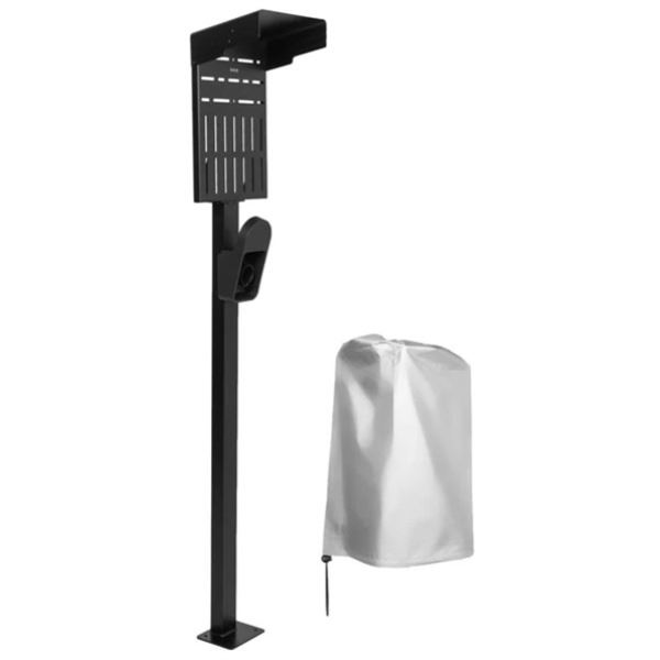 Black EV Charging Stand
