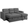 Image 1 : Brand New Sofa Bed D.Grey / Storage / Reversible /Click Clack Back