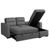Image 3 : Brand New Sofa Bed D.Grey / Storage / Reversible /Click Clack Back
