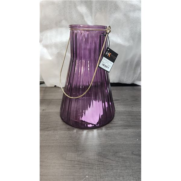 Silo glass lantern 10"H  by Torry Tagus