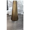 Image 1 : Brassy vase 14"H x 2"D by Torry Tagus