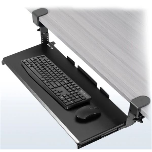 Clamp-on Height Adjustable Keyboard Tray