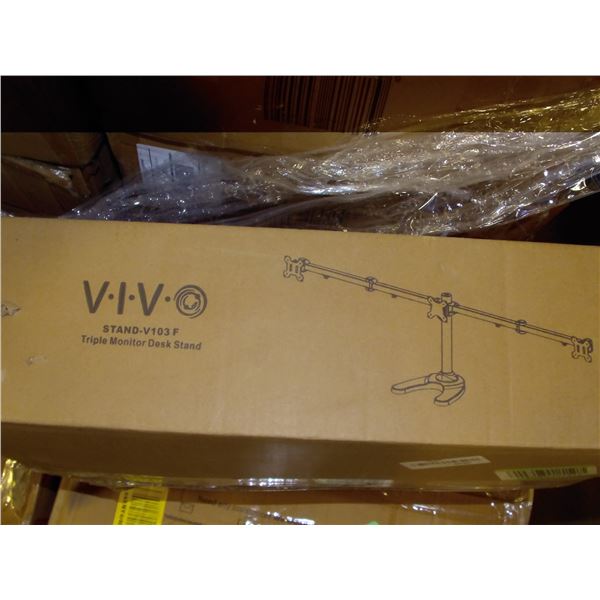 Triple Monitor Desk Stand