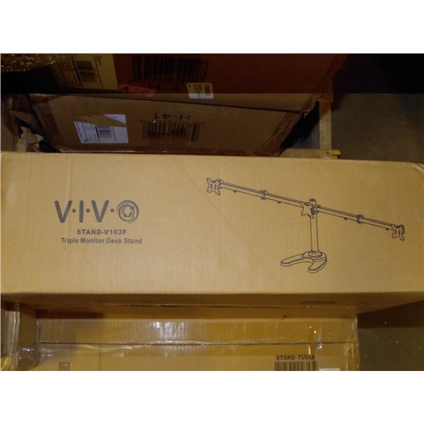 Triple Monitor Desk Stand