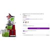 Image 1 : Whole Slow Juicer Red - Retail $269
