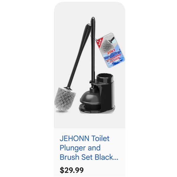 Jehonn Brand - Toilet Brush and Plunder Set