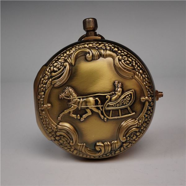 Mr. Christmas Musical and Animated Skaters Pocketwatch