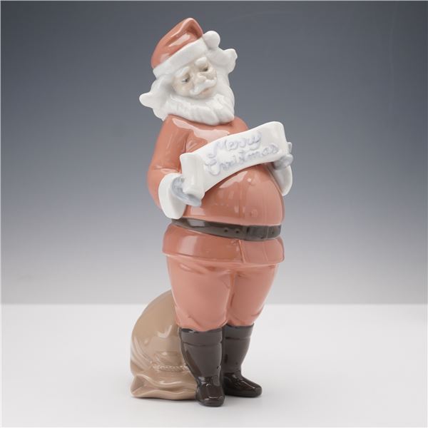 Nao by Lladro Figurine, Santa's Best Wishes 1399