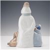 Image 2 : Nao by Lladro Porcelain Figurine Snowman with Child and Dog 1438