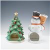Image 2 : 2pc Goebel Hummel Christmas Candle Votives, Christmas Tree and Snowman