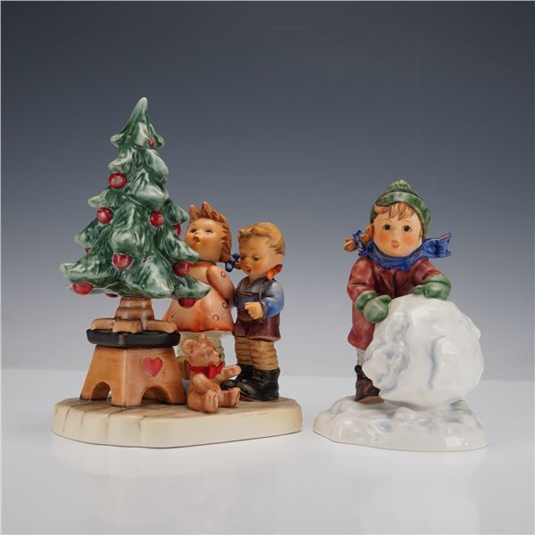 2pc Goebel Hummel Figurines, Wonder of Christmas & First Snow