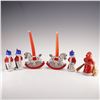 Image 2 : 6pc Goebel Hummel Christmas Decorations, Candlesticks & Figurines