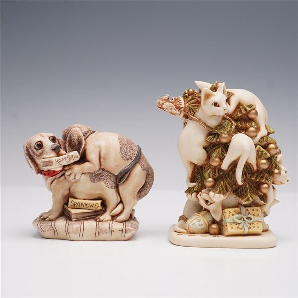 2pc Harmony Kingdom Treasure Boxes, Furfest and Bone Yard