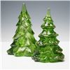 Image 2 : 2pc Fenton Glass Christmas Trees