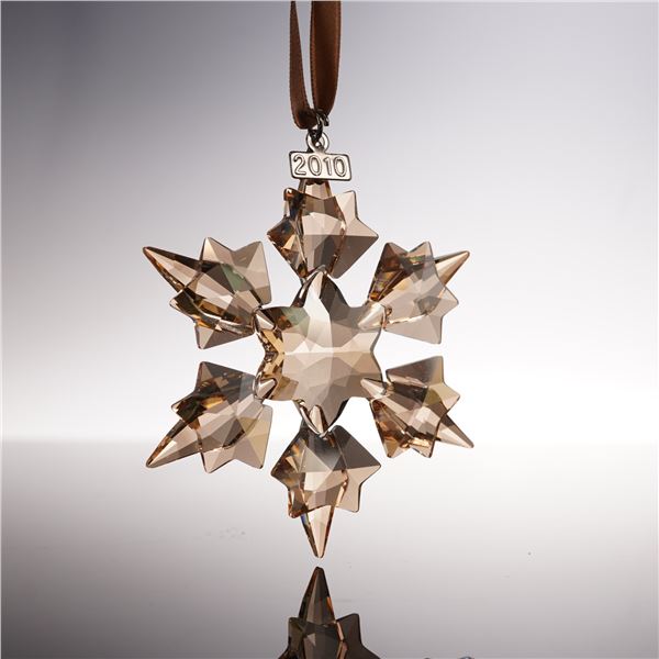Swarovski Crystal Ornament, 2010 Christmas Gold