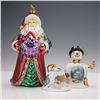 Image 1 : 3pc KSA and Lladro Christmas Tree Ornaments