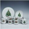 Image 1 : 18pc Salem Porcelain China Christmas Eve Dinnerware Set
