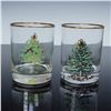 Image 2 : 8pc Spode Old Fashioned Christmas Tree Glasses