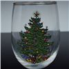 Image 2 : 4pc Cuthbertson Wine Glasses, Christmas Tree