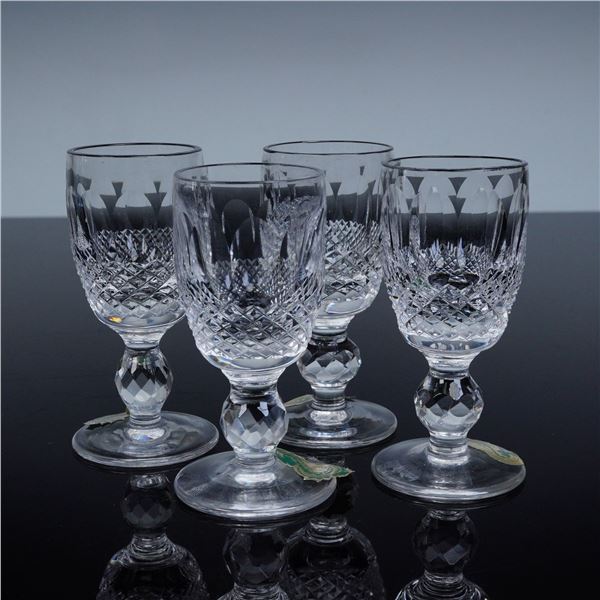 4pc Waterford Crystal Colleen Cordial Glasses