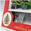 Image 4 : 2pc Spode Christmas Tree Canape Knives and Forks Sets