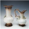 Image 2 : 2pc Nuova Capodimonte Vintage Floral Pitcher & Vase