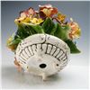 Image 3 : Capodimonte Porcelain Floral Centerpiece Sculpture
