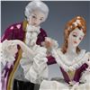 Image 2 : Dresden Germany Porcelain Lace Figurine, Courting Couple