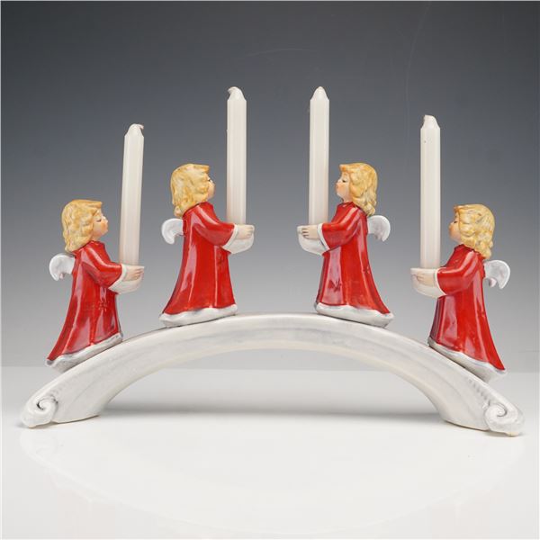 Goebel Porcelain Four Angel Candelabra