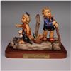 Image 1 : Goebel Hummel Figurine with Base, Summer Adventure