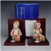 Image 5 : Pair of Goebel Hummel 70th Anniversary Bookends, Bookworm Boy & Girl