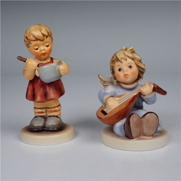 2pc Goebel Hummel Figurines, Melodic Mandoline and Baking Time