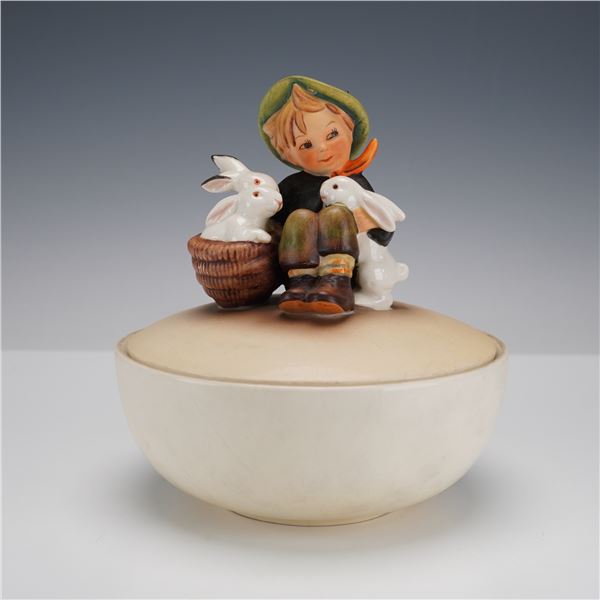Goebel Hummel Covered Candy Dish, Playmates