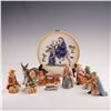 Image 1 : 10pc Goebel Hummel Decorative Nativity Plate & Figurines
