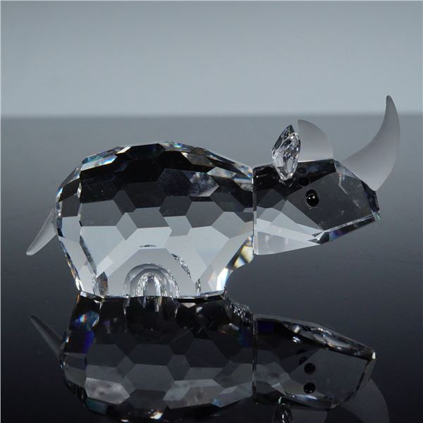 Swarovski Crystal Figurine, Large Rhinoceros