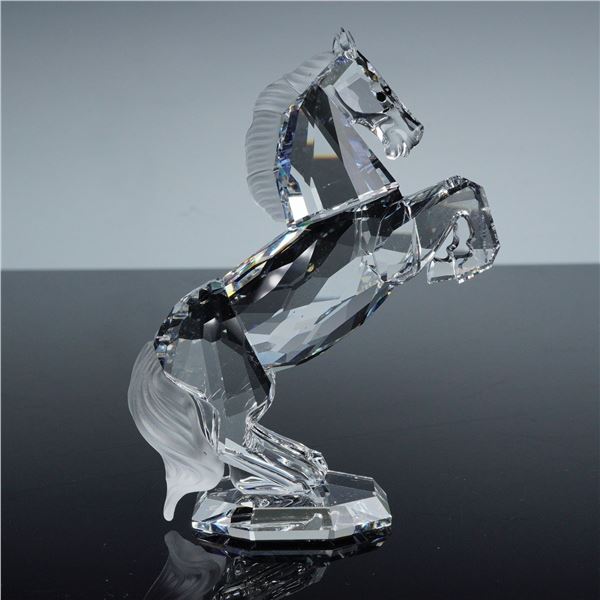 Swarovski Silver Crystal Figurine, White Stallion
